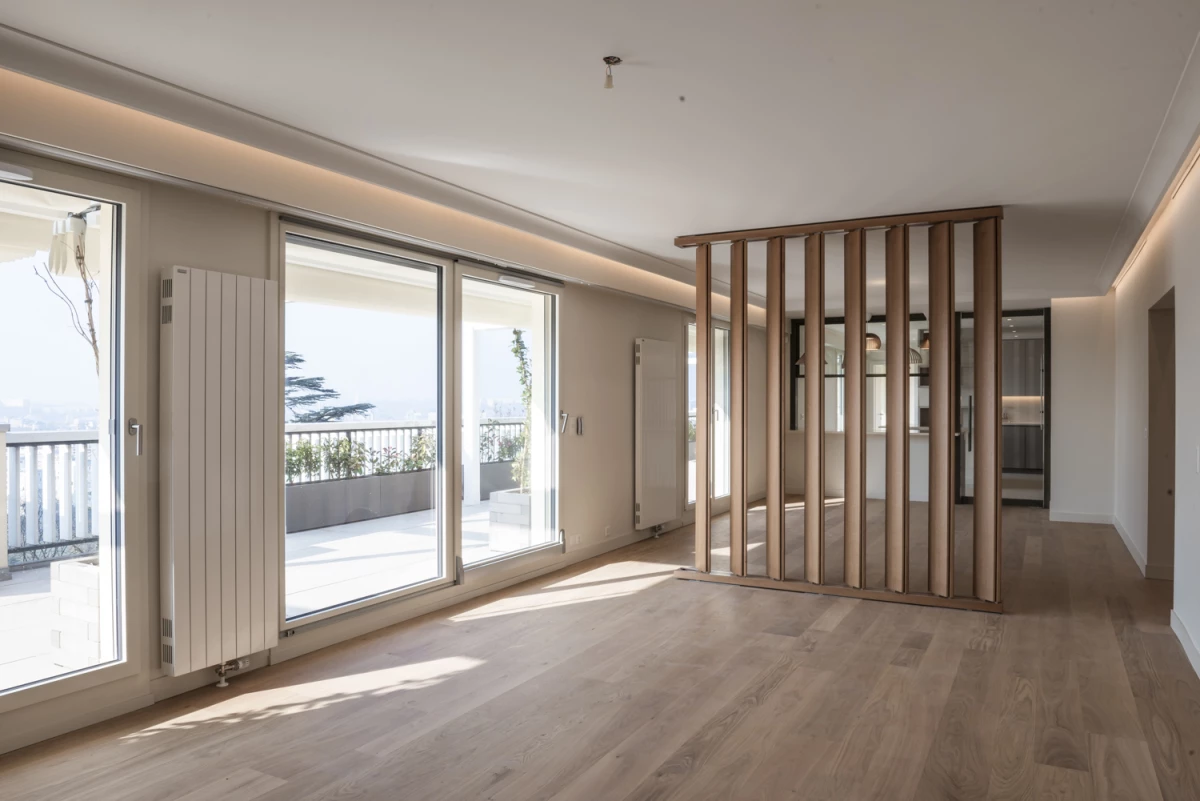 Transformation d'un appartement en attique à Champel