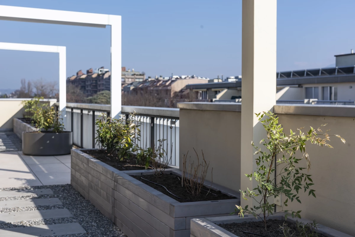 Transformation d'un appartement en attique à Champel