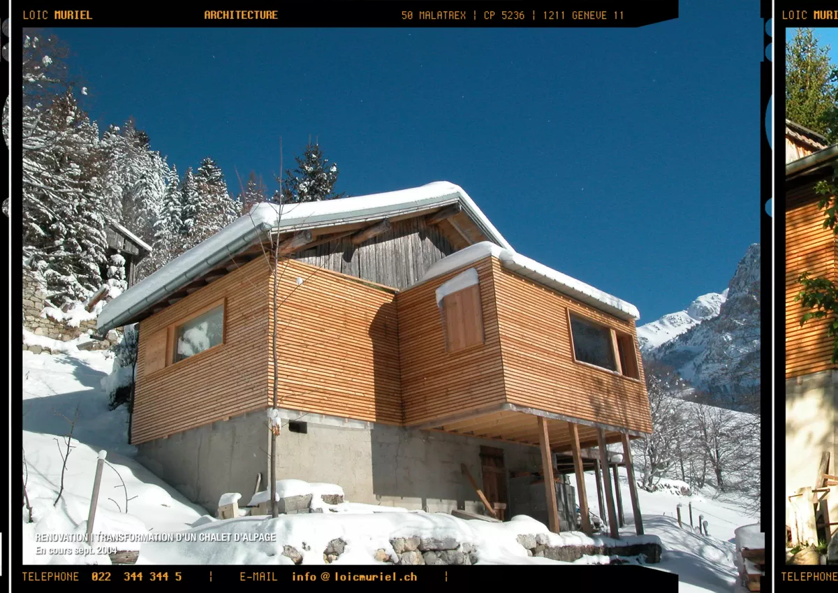 Rénovation d'un chalet d'alpage