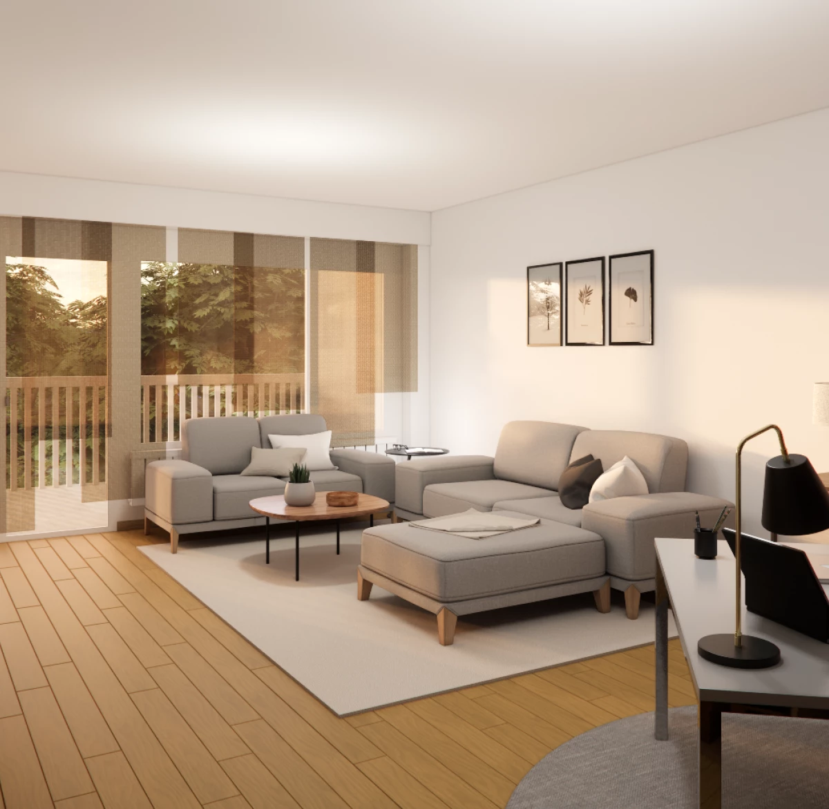 Projections d'aménagement d'un appartement