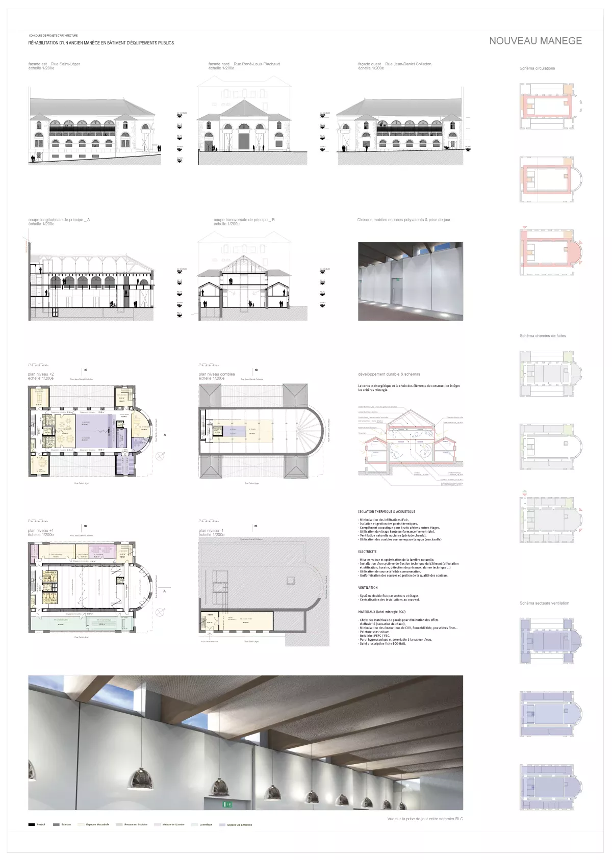 Réhabilitation d'un ancien manège